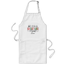 Equipo de Navidades festivos Agregar nombre Apron