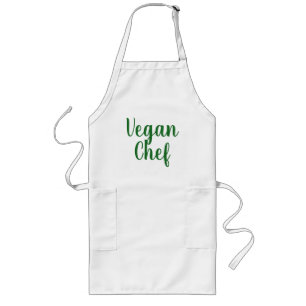 Delantal Largo Escaparate de cocina del chef vegan para hombres y