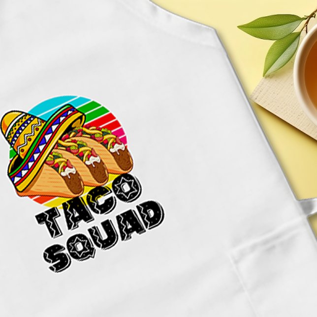 Delantal Largo Escuadrón del Taco, Cinco de Mayo (Taco Squad Apron)