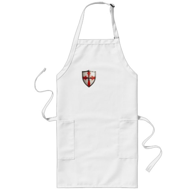 Delantal Largo escudo cruzado con patata roja (Frente)