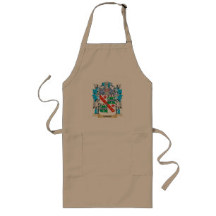 Delantal Largo Escudo de armas de Vance - escudo de la familia