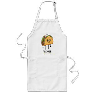 Delantal Largo Estado de Tac-Out – Chiste de Taco Agotado Diverti