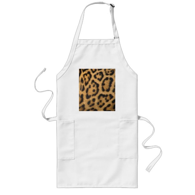 Delantal Largo Estampado de leopardo (Frente)