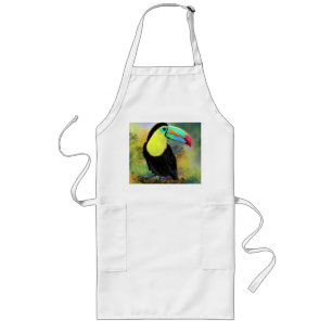 Delantal Largo Exótico Toco Tropical Toucan Bird Apron