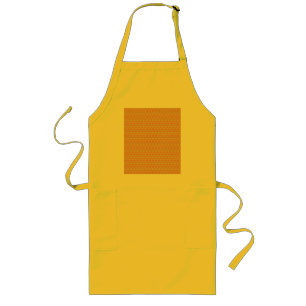 Delantal Largo Expresar su estilo con Naranja vibrante y amarillo