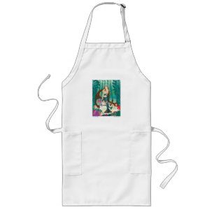 Delantal Largo Familia Sirena (brunettes) Larga Apron
