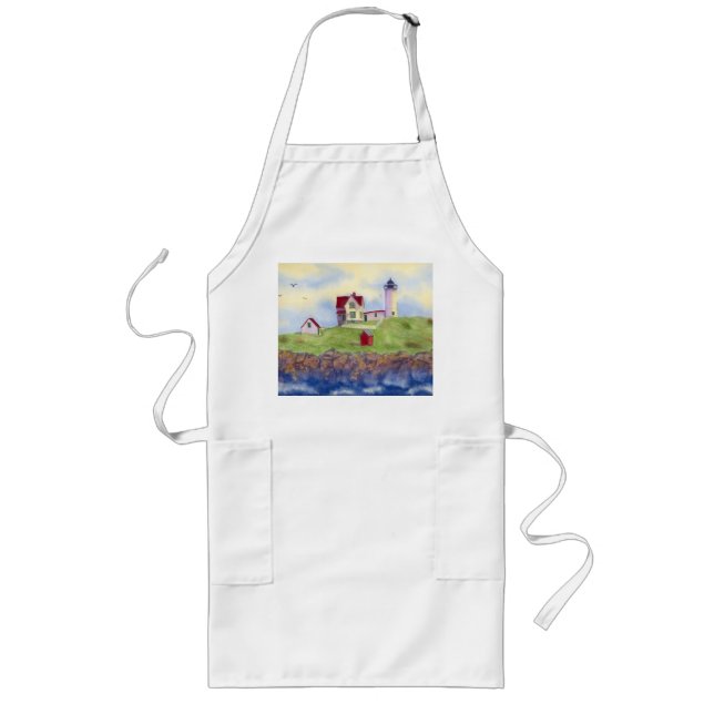 Delantal Largo Faro de Nubble Apron, cocina de Apron Nubble (Frente)