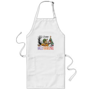 Delantal Largo Feliz Clipart de Hallothanksmas
