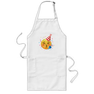 Delantal Largo Fiesta de Emoticonos Divertidos