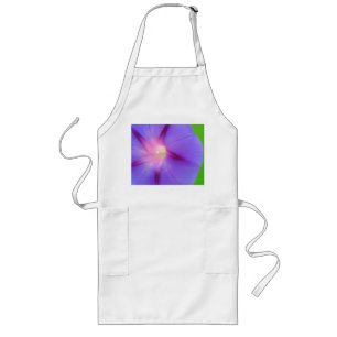 Delantal Largo Floral Morado 