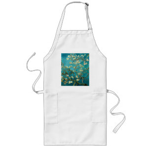 Delantal Largo Flores de almendro de Van Gogh Clasicismo Impresio