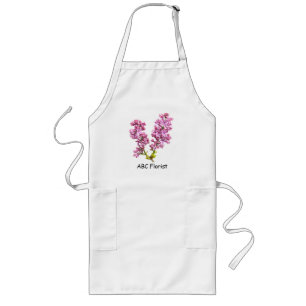 Delantal Largo Flores de Apron-Lilac