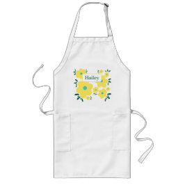 Delantal Largo Flores felices