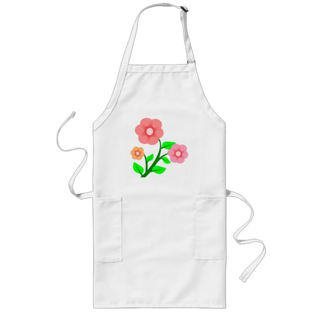 DELANTAL LARGO FLOWER BOUQUET (Frente)