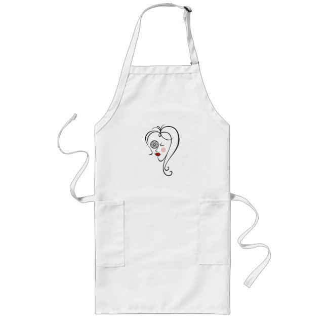 Delantal Largo Fotógrafa femenina (Frente)