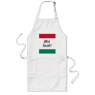 Delantal Largo "Fozol húngaro del Mit?" (Qué está cocinando?)