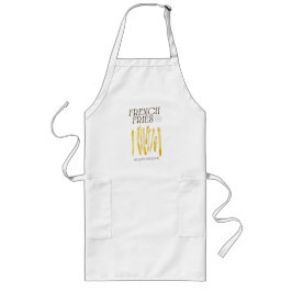 Delantal Largo Francés Fries Love Language Funny Apron