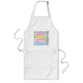 Delantal Largo Fruta cristiana del Apron espiritual