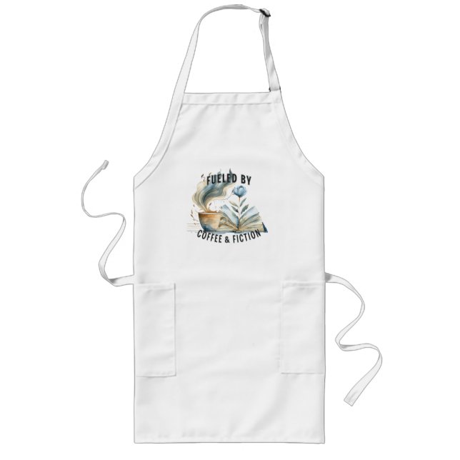 Delantal Largo Fueled by Coffee & Fiction Long Apron (Frente)