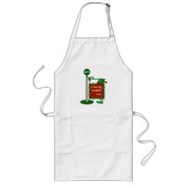 Delantal Largo "Fui muy naugty" o "buenos" Santa Navidades