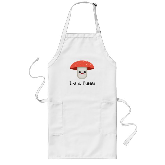 Delantal Largo Fun Guy Fungi Mushroom (Frente)