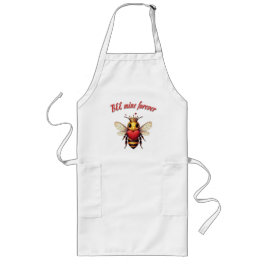 Delantal Largo Funny Bee Pun Valentine 