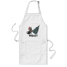 Delantal Largo Funny Cat Navidades Apron