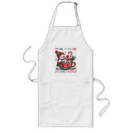 Delantal Largo Funny Christmas Snowman Long Apron