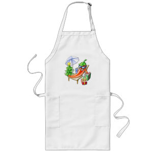 Delantal Largo Funny Happy Navidades Spicy Chili diseñado