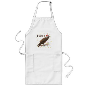 Delantal Largo Funny Navidades Crow Raven F-CAW- F