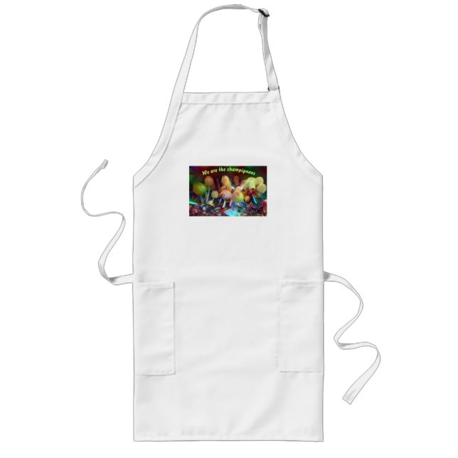 Delantal Largo Funny Original Apron “We are the champignons” (Frente)