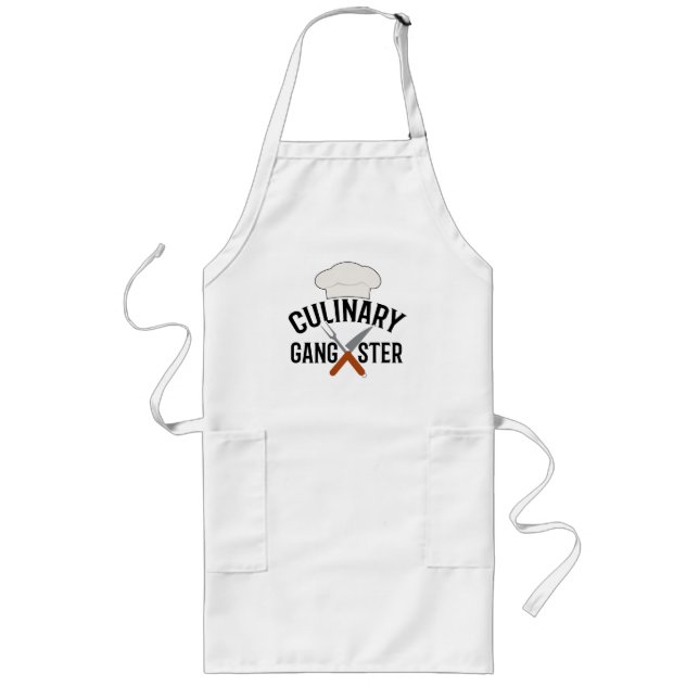 Delantal Largo Gangster culinario de largo apron (Frente)