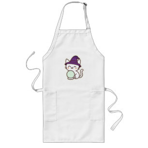 Delantal Largo Gato Kawaii Halloween - Magnífico y adorable Spook