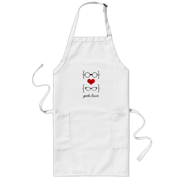 Delantal Largo Geeky Glasses Apron (Frente)