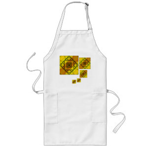 Delantal Largo Geometría fractal Apron