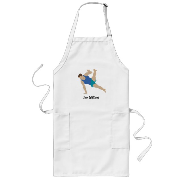 Delantal Largo Gimnasta masculino (Frente)