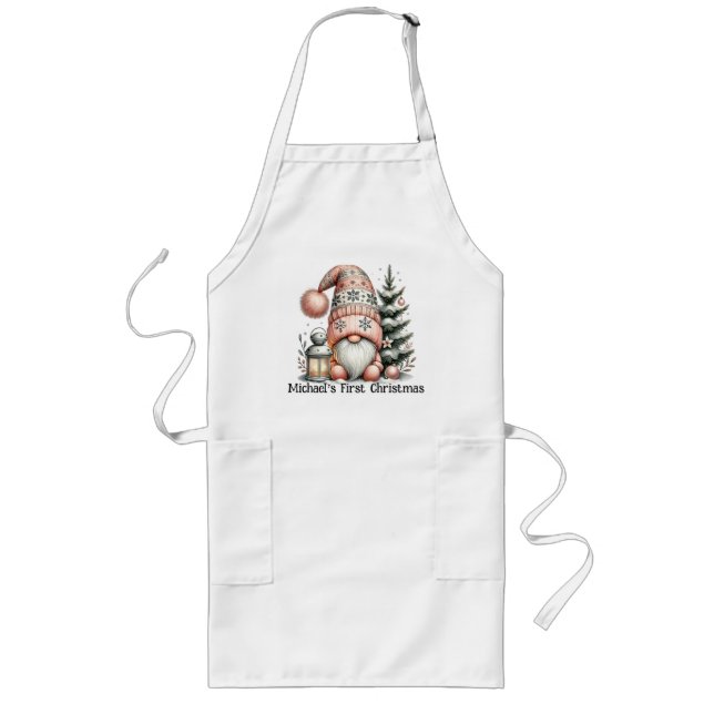 Delantal Largo Gnome for the Holidays Apron (Frente)