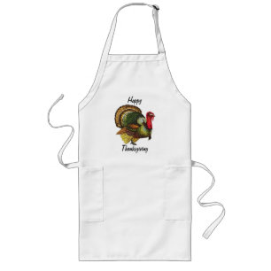 Delantal Largo Gobbler Acción de Gracias Apron