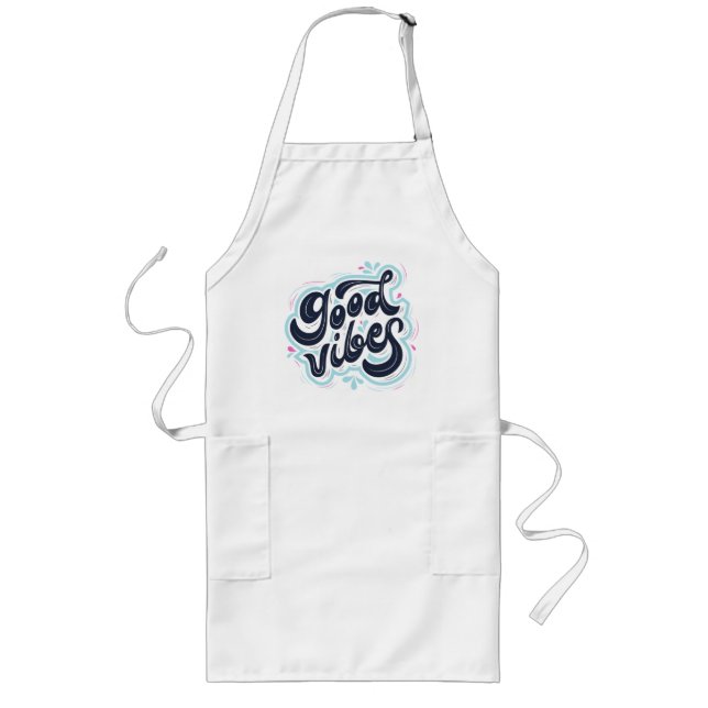 Delantal Largo Good Vibes Long Apron (Frente)