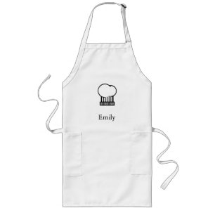 Delantal Largo Gorra de Chef Personalizado y panadería personaliz
