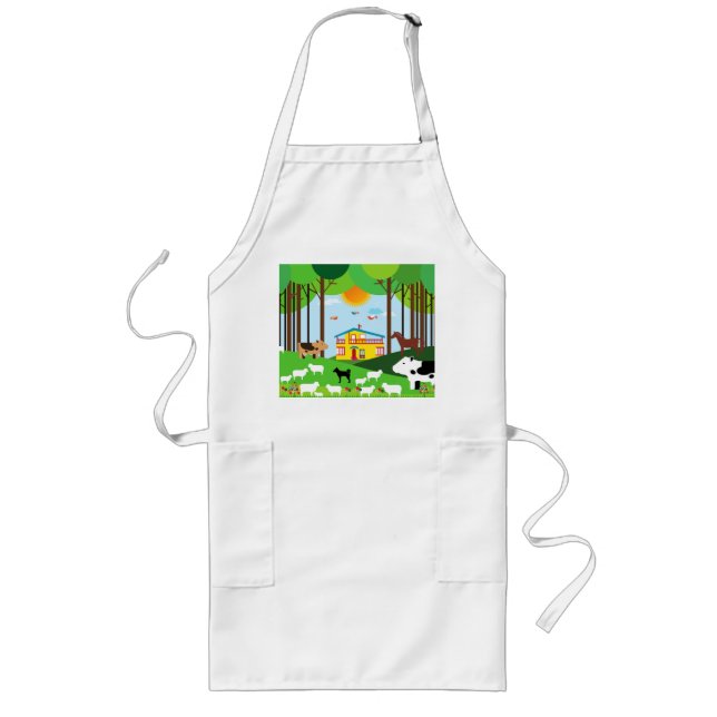 Delantal Largo Granja en el bosque (Frente)