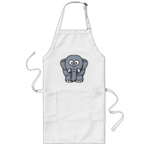 DELANTAL LARGO GRAY ELEPHANT