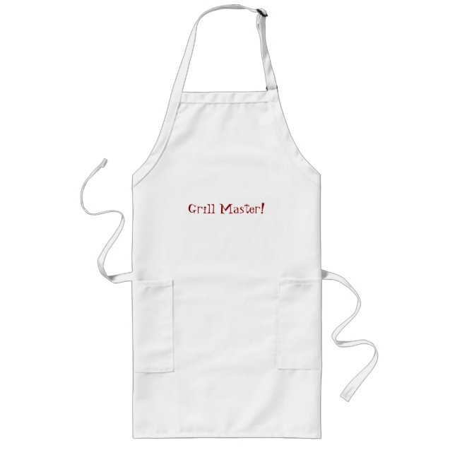 Delantal Largo ¡Grill Master! (Frente)