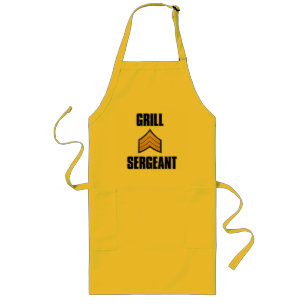Delantal Largo Grill Sergeant summer bbq grilling cookout design