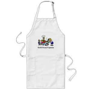 Delantal Largo Grill Team Captain Family BBQ Apron