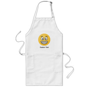 Delantal Largo Grinning Face con los ojos abiertos Apron largo