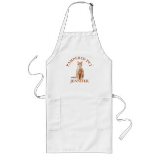 Delantal Largo Groomer Apron, Mascota de gato personalizado