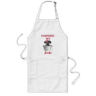 Delantal Largo Groomer Apron Mascota personalizado