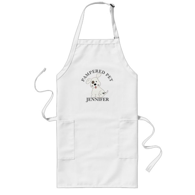 Delantal Largo Groomer Apron Mascota personalizado (Frente)