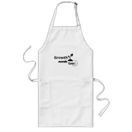 Delantal Largo Growth Needs Time – Minimal Motivational Quote Pos